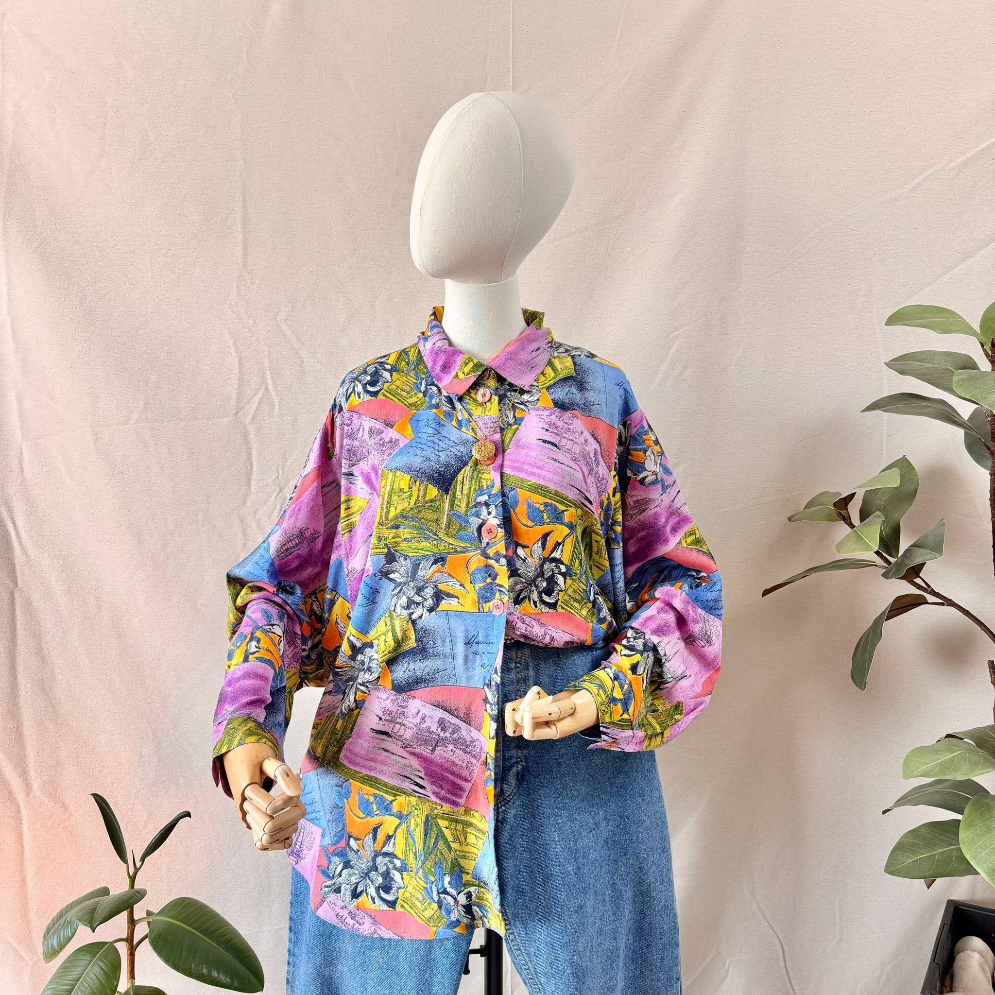 Colorful Floral Long Sleeve Shirt — 2