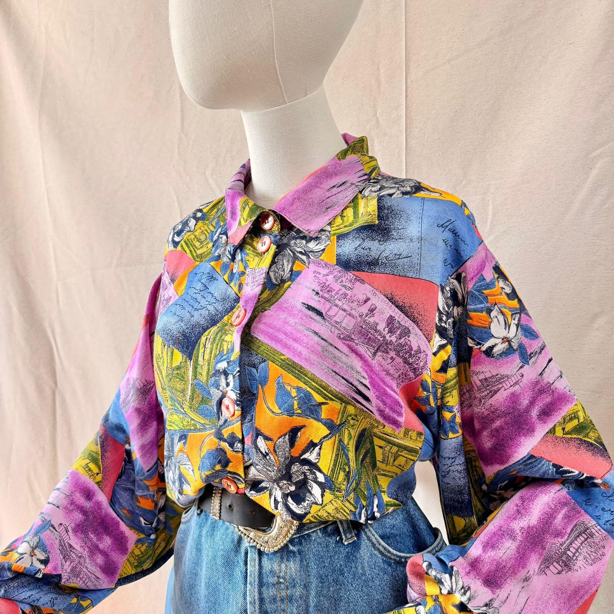 Colorful Floral Long Sleeve Shirt — 4