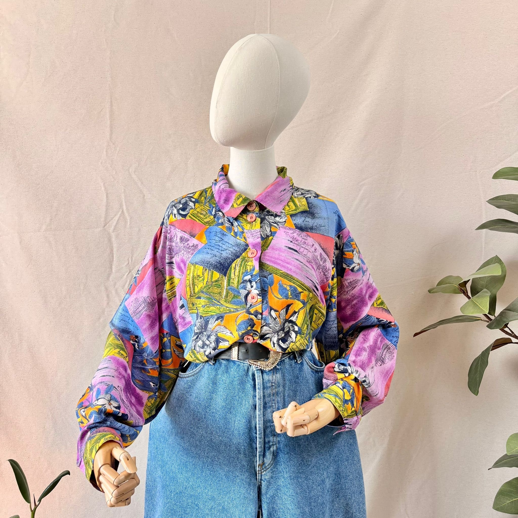 Colorful Floral Long Sleeve Shirt