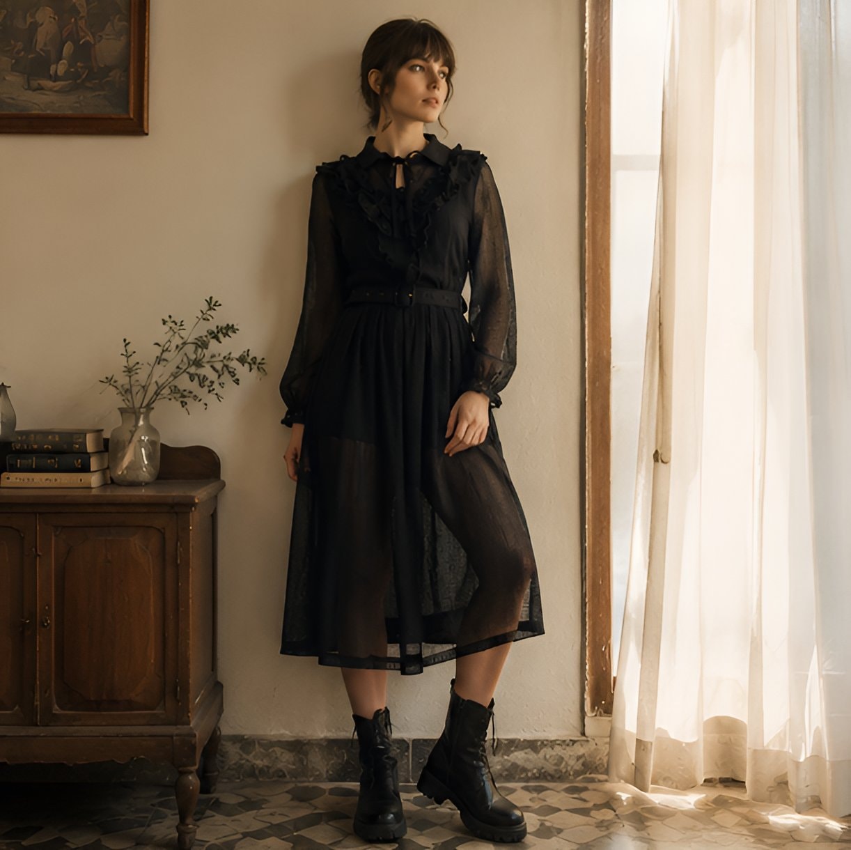 Black Gothic Lolita Dress — 12