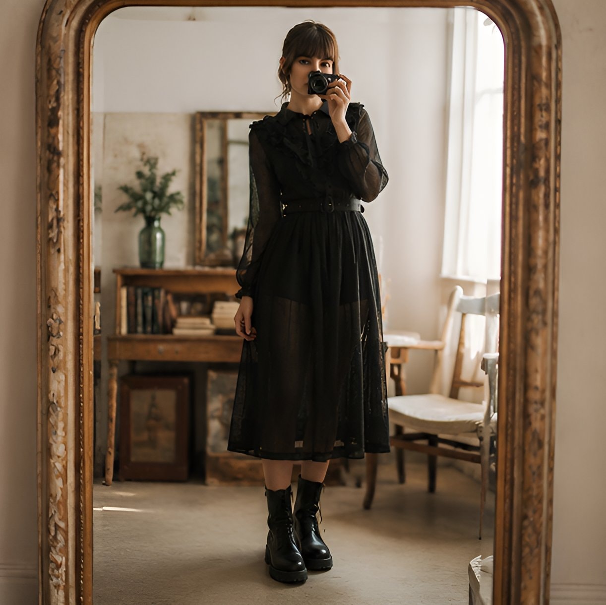 Black Gothic Lolita Dress — 9
