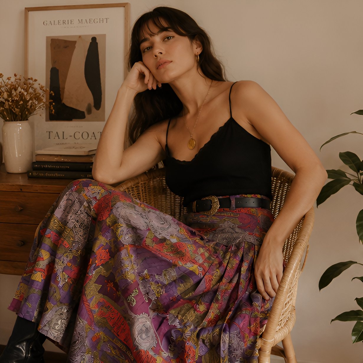 Vintage Light Midi Skirt — 5