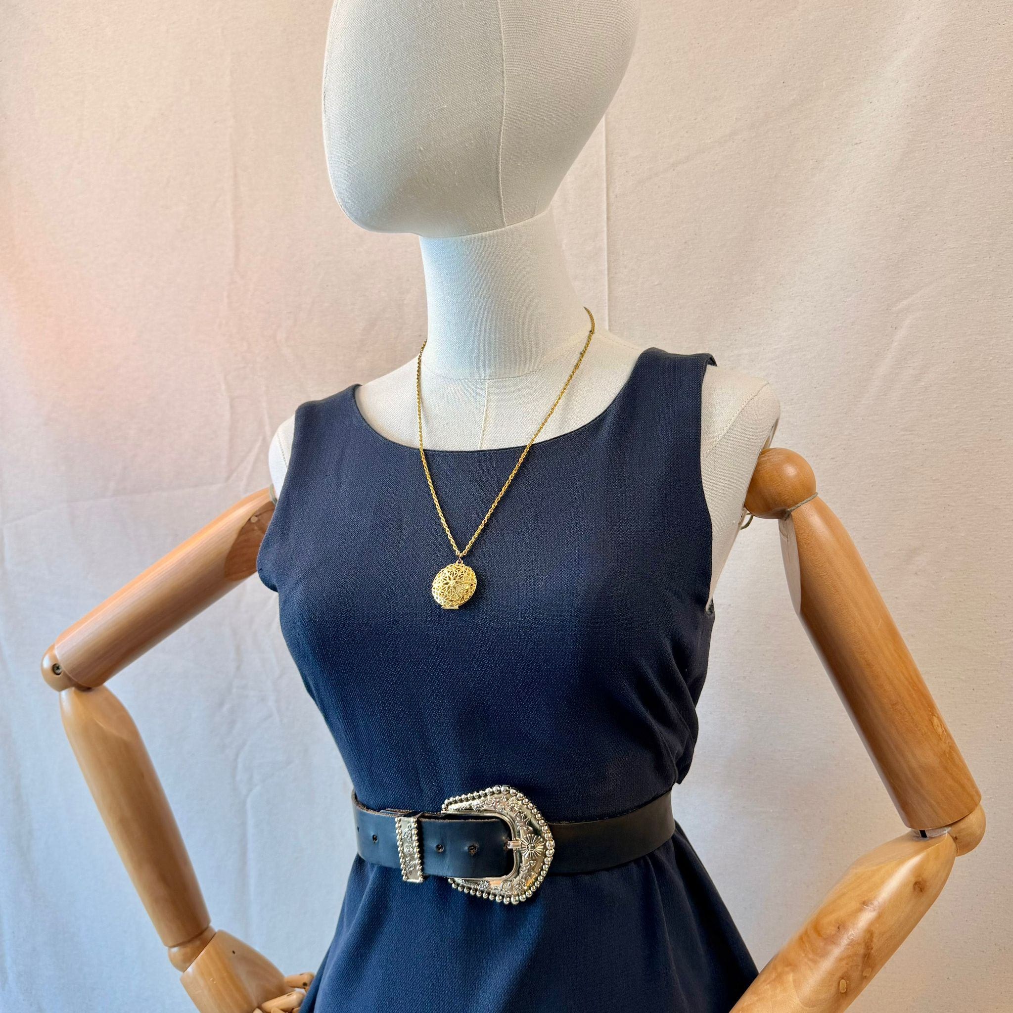 Classic Navy Blue Dress — 4