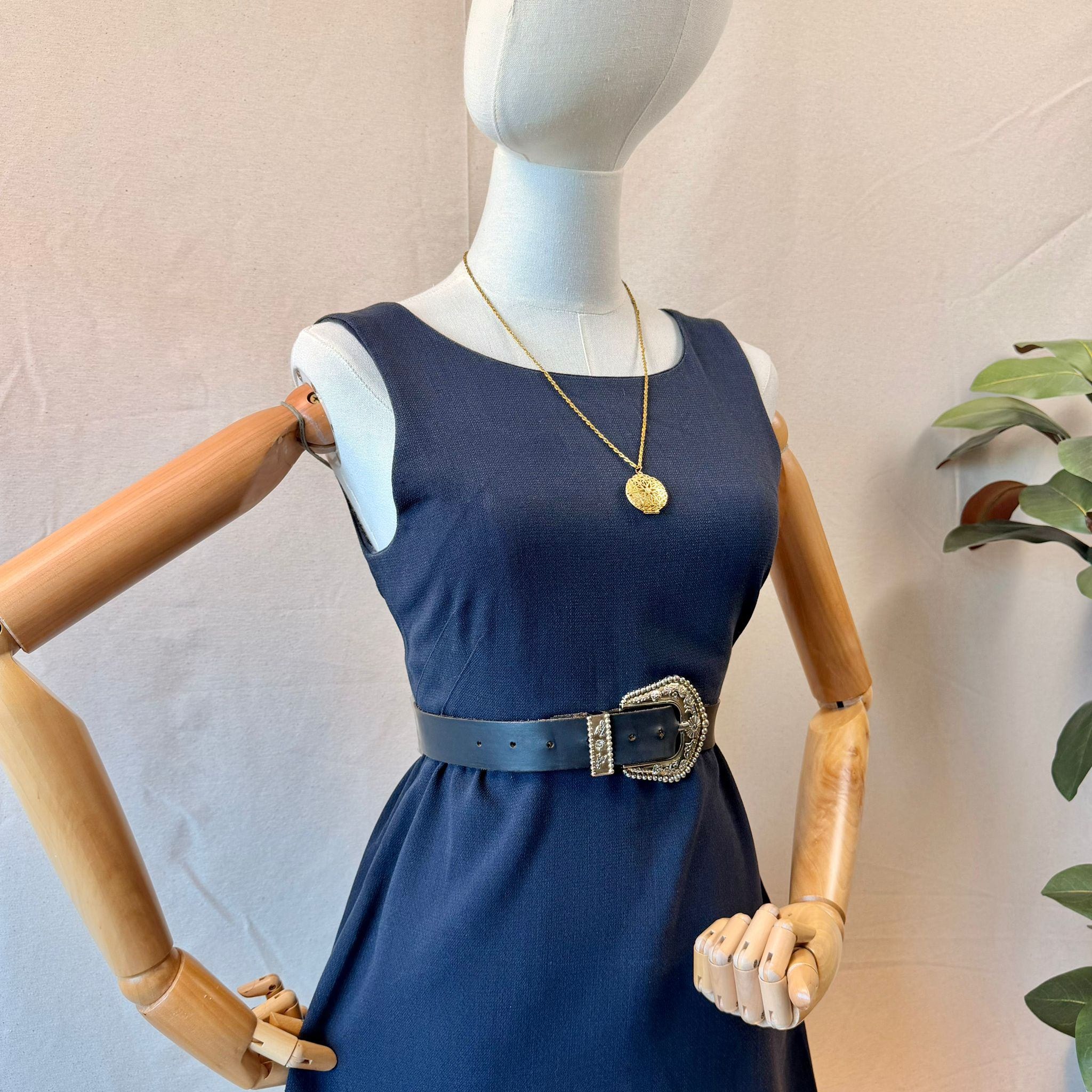 Classic Navy Blue Dress — 2