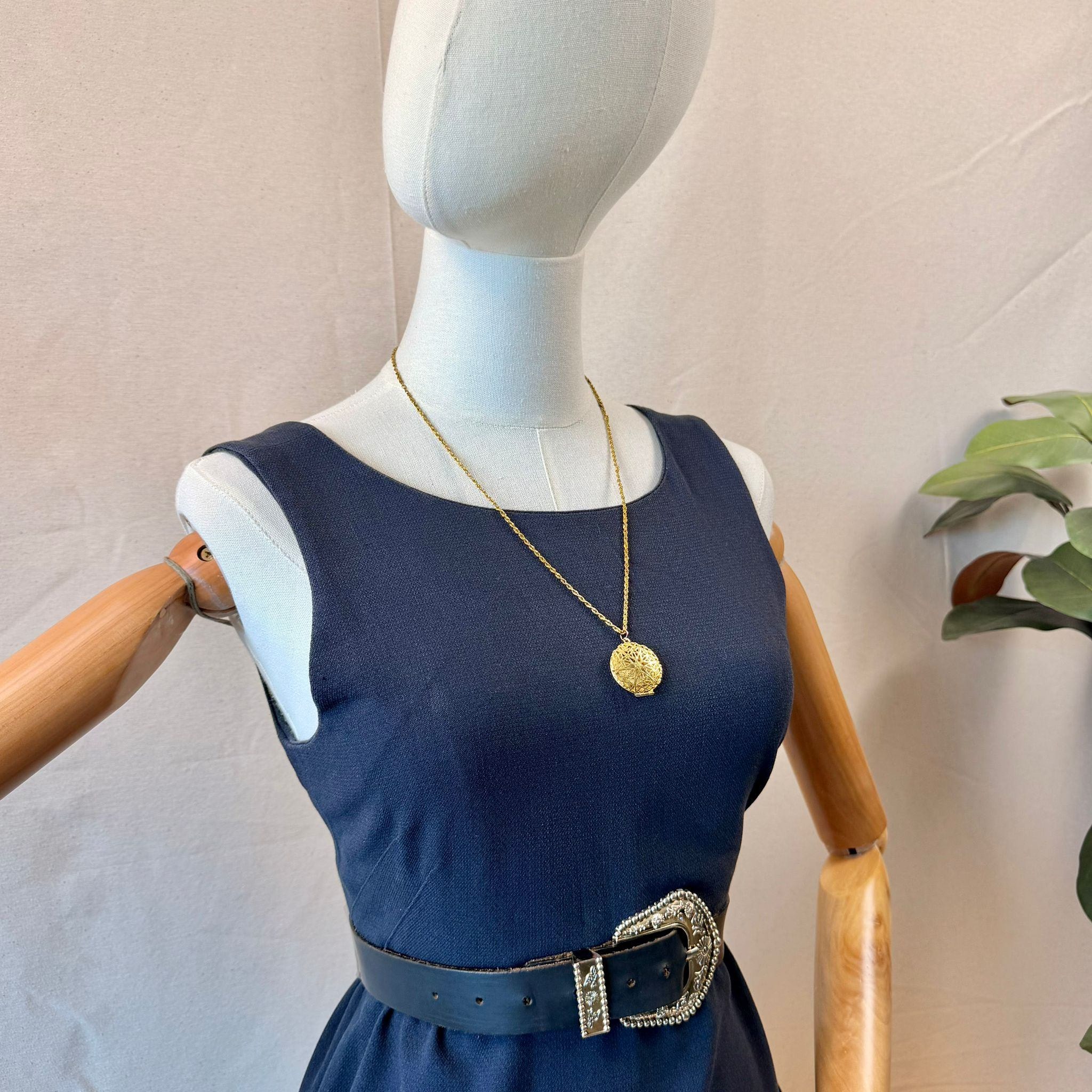 Classic Navy Blue Dress — 3