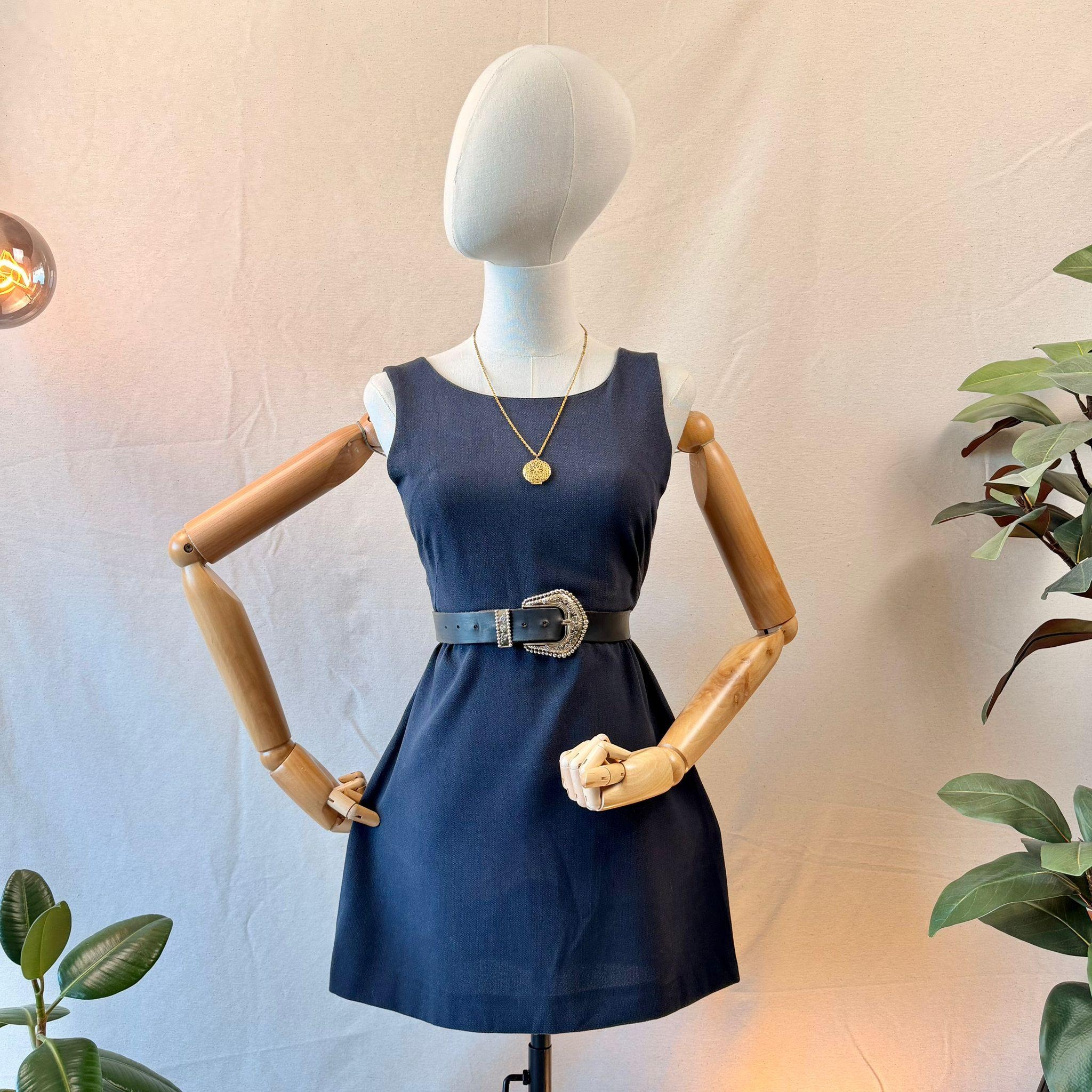 Classic Navy Blue Dress