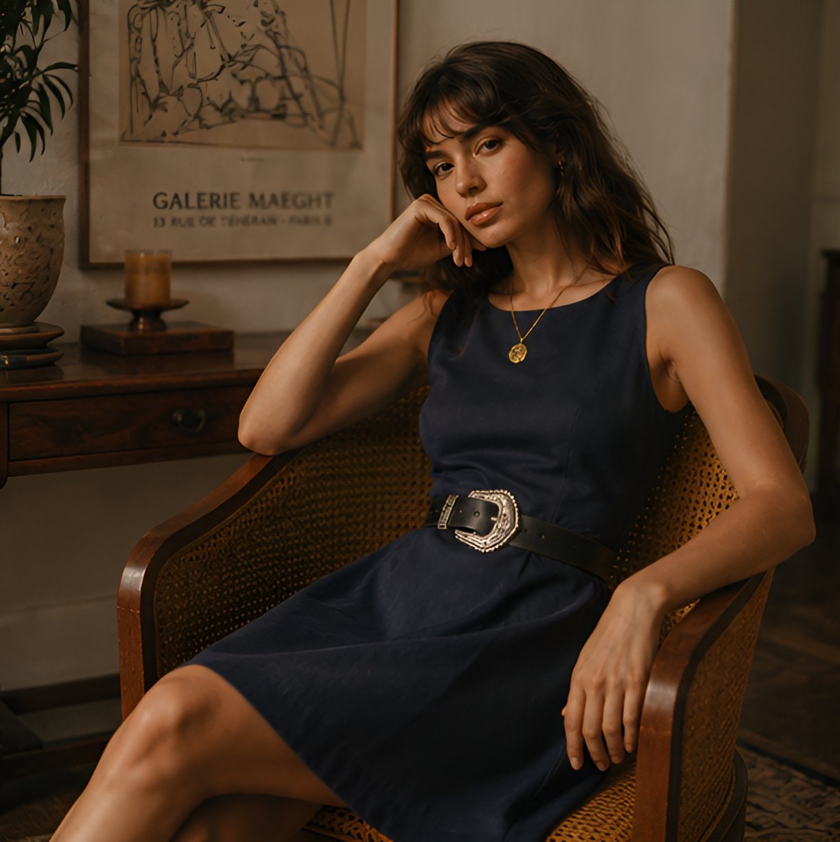 Classic Navy Blue Dress — 11