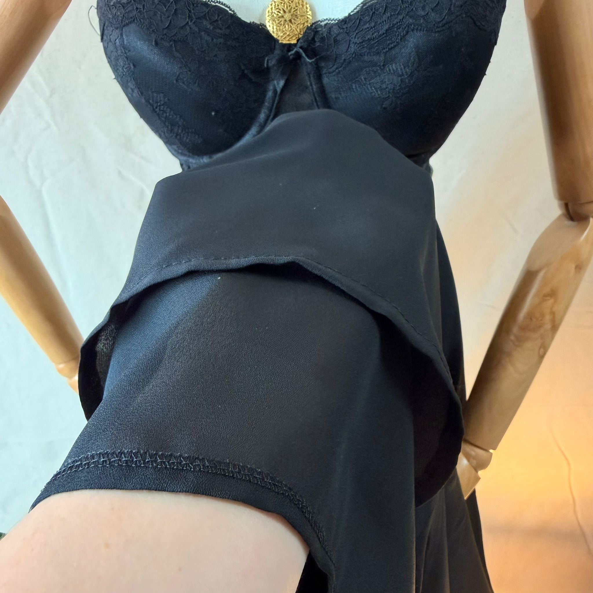 Black Vintage Midi Skirt — 4
