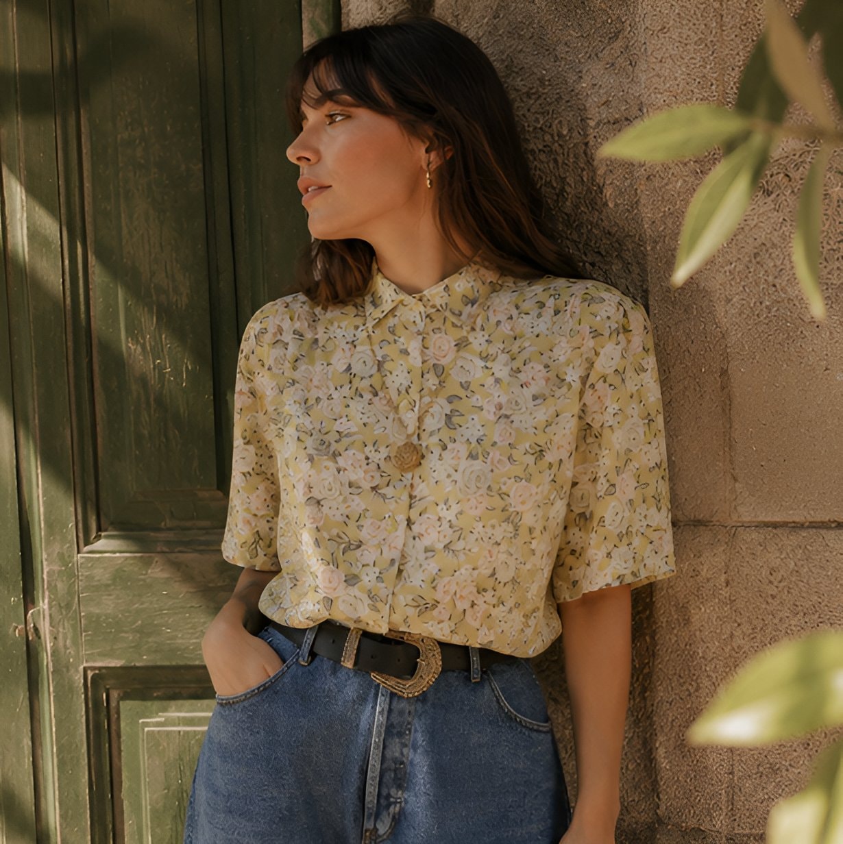 Floral Short Sleeve Shirt — 9