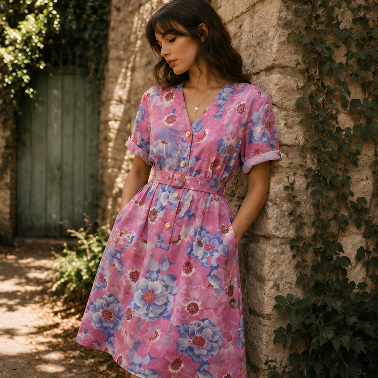 Vintage Floral Dress — 11