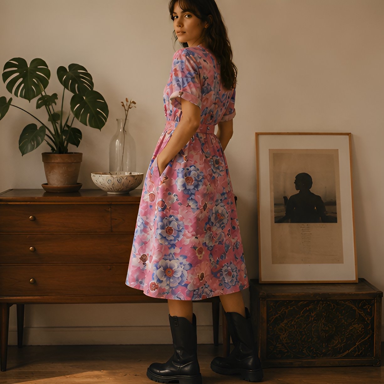 Vintage Floral Dress — 10