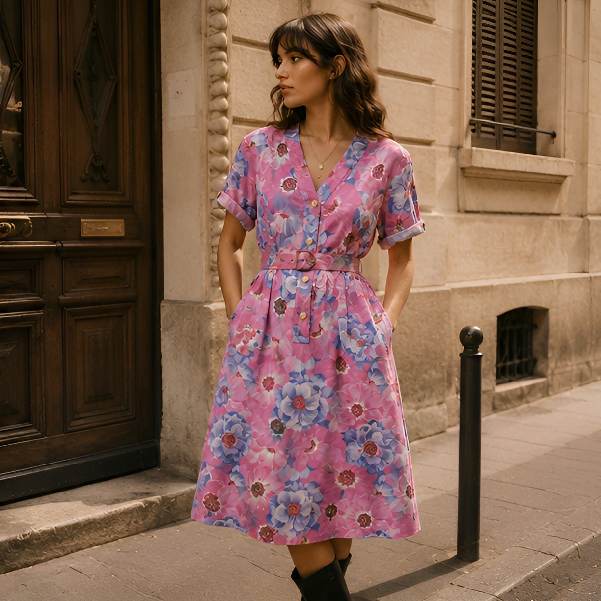 Vintage Floral Dress — 8
