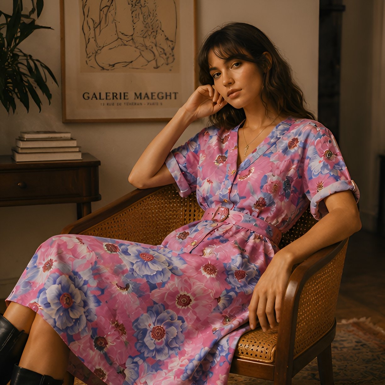 Vintage Floral Dress — 9