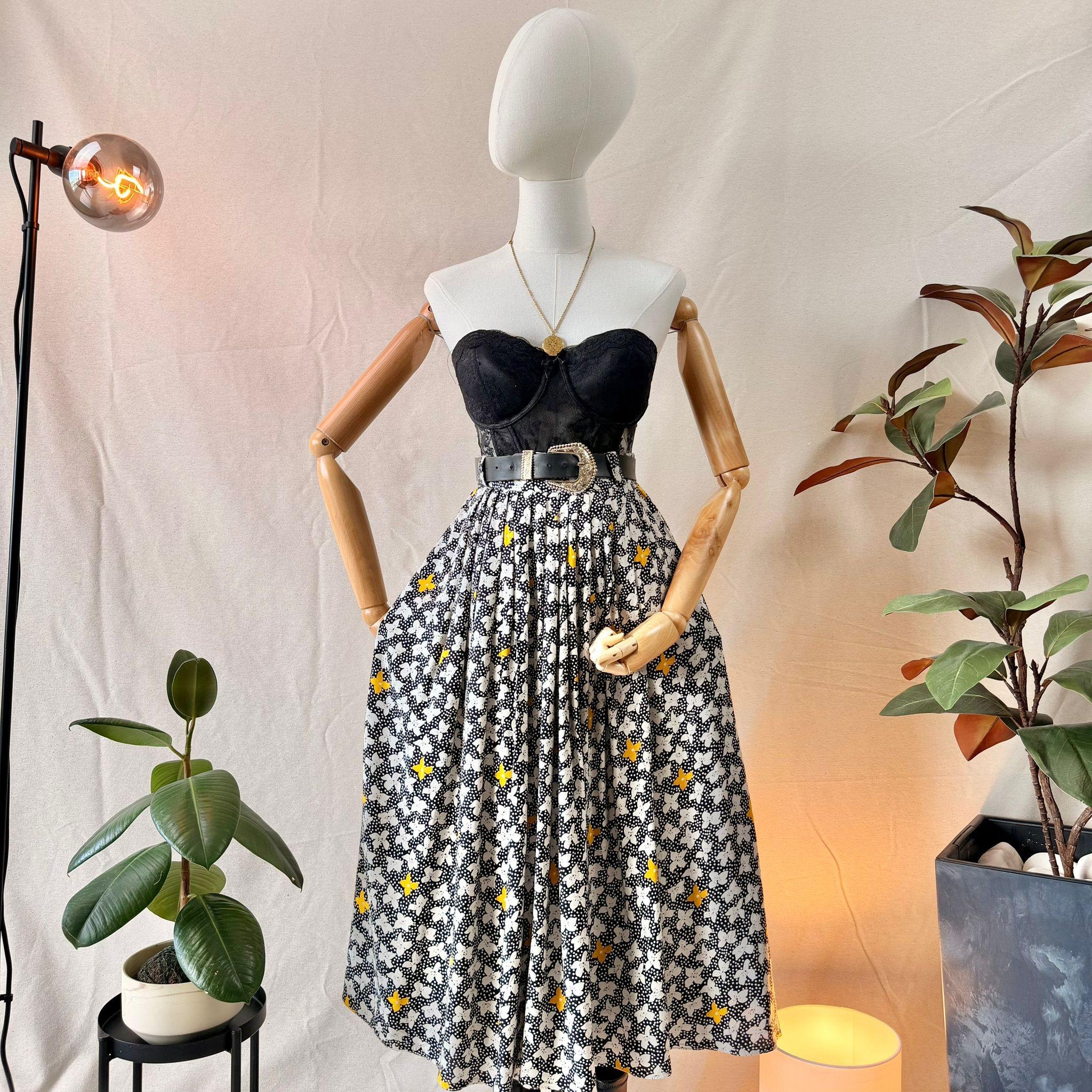 Vintage Floral Midi Skirt — 2