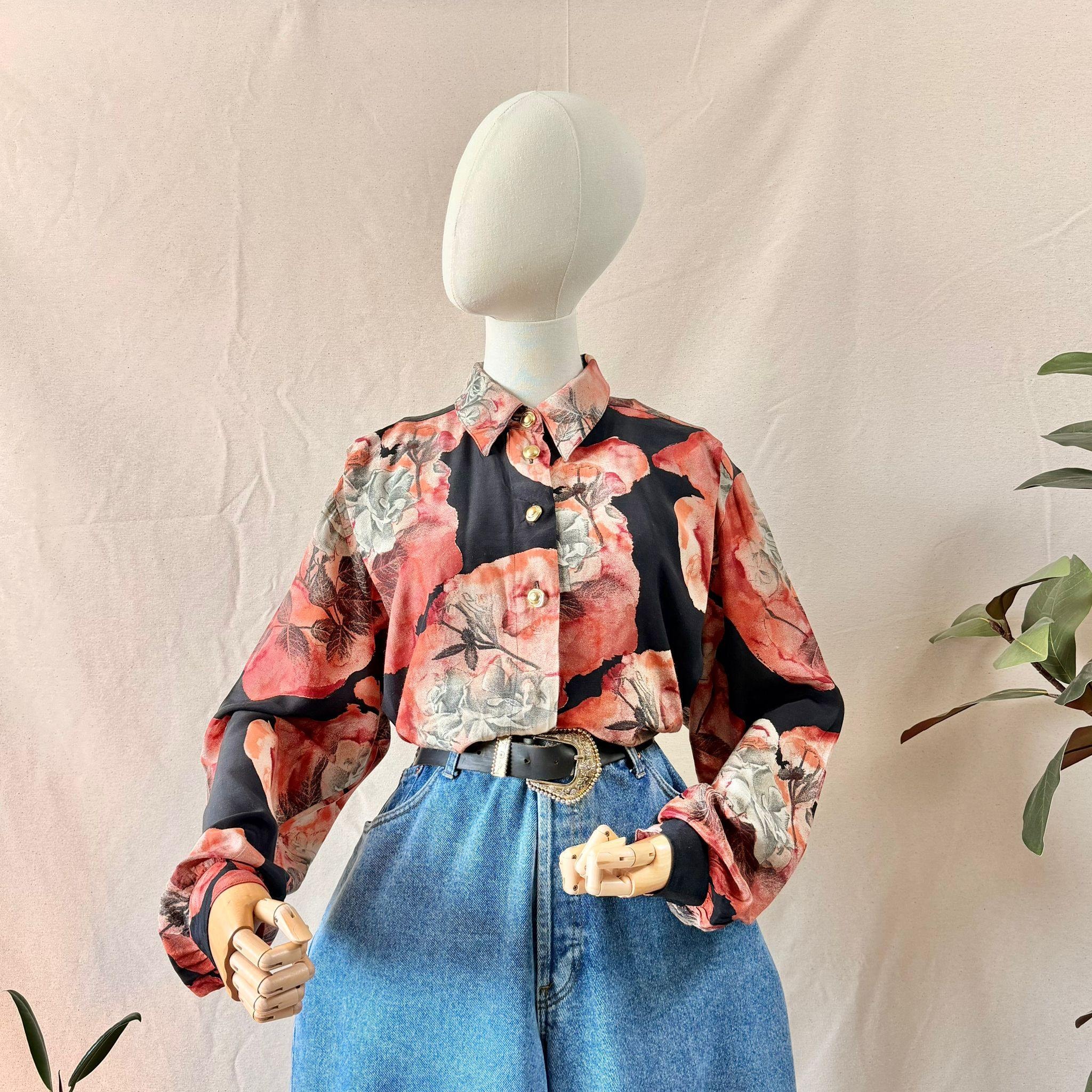 Vintage Oversized Floral Shirt