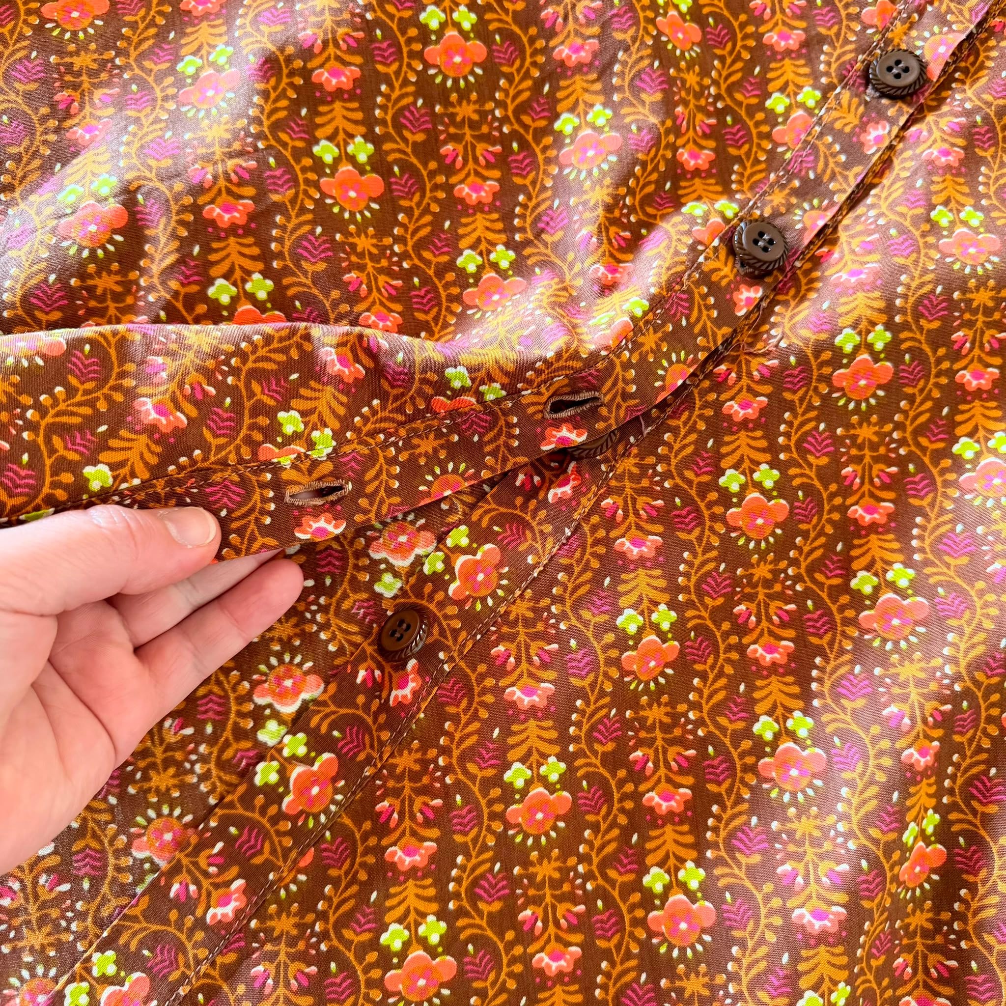 70s Printed Midi Skirt — 3