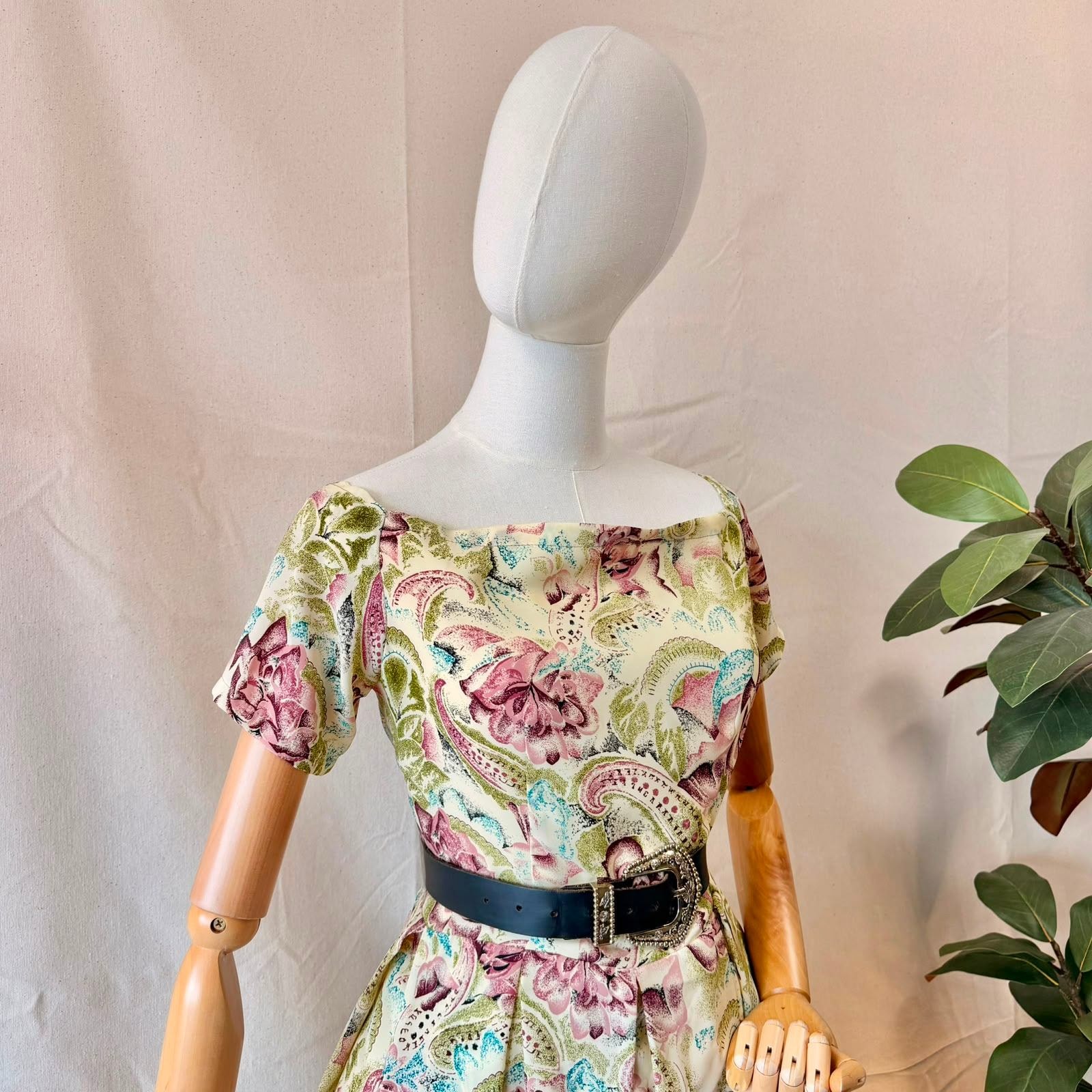 60s Floral Short Dress — 4