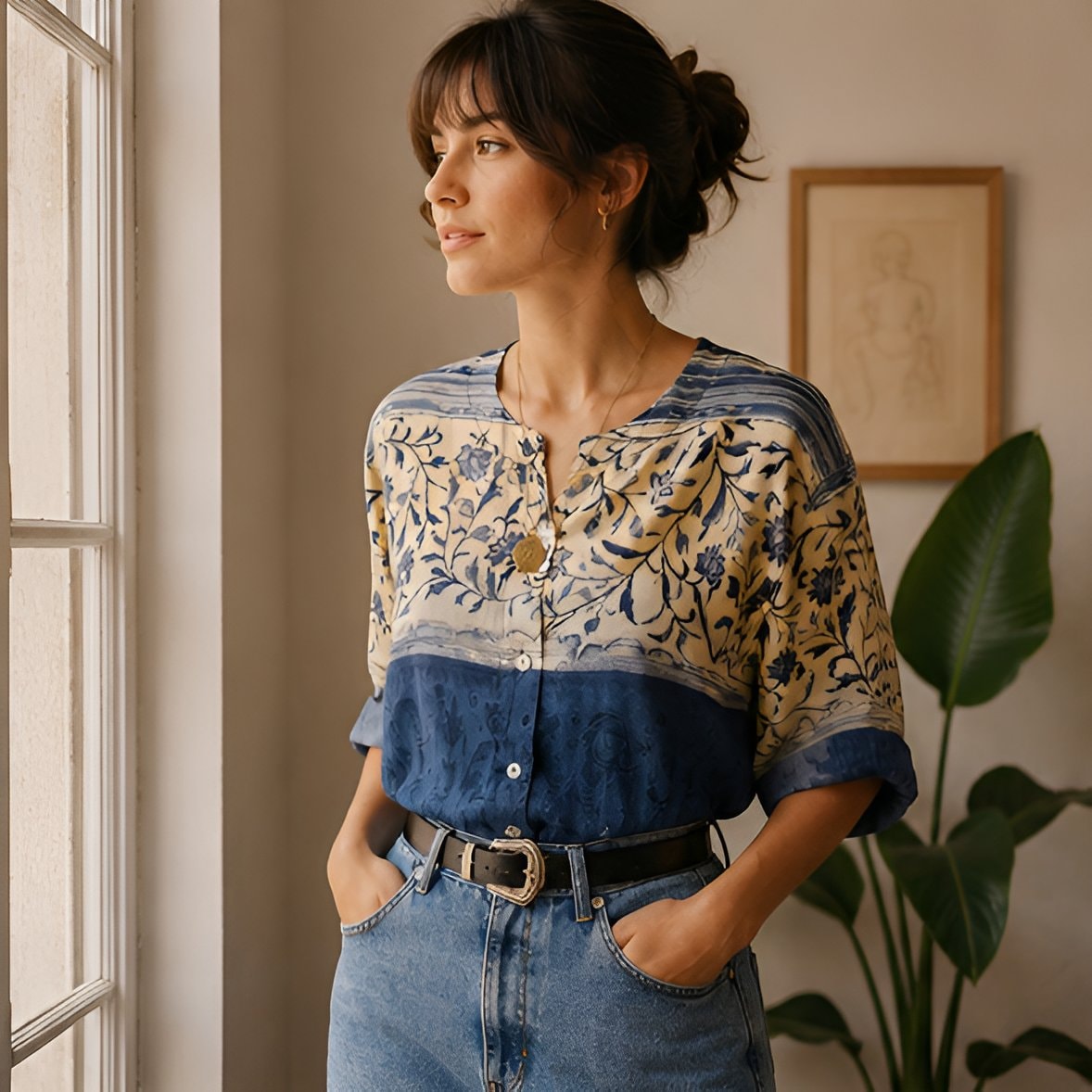 Vintage Oversized Printed Shirt — 9