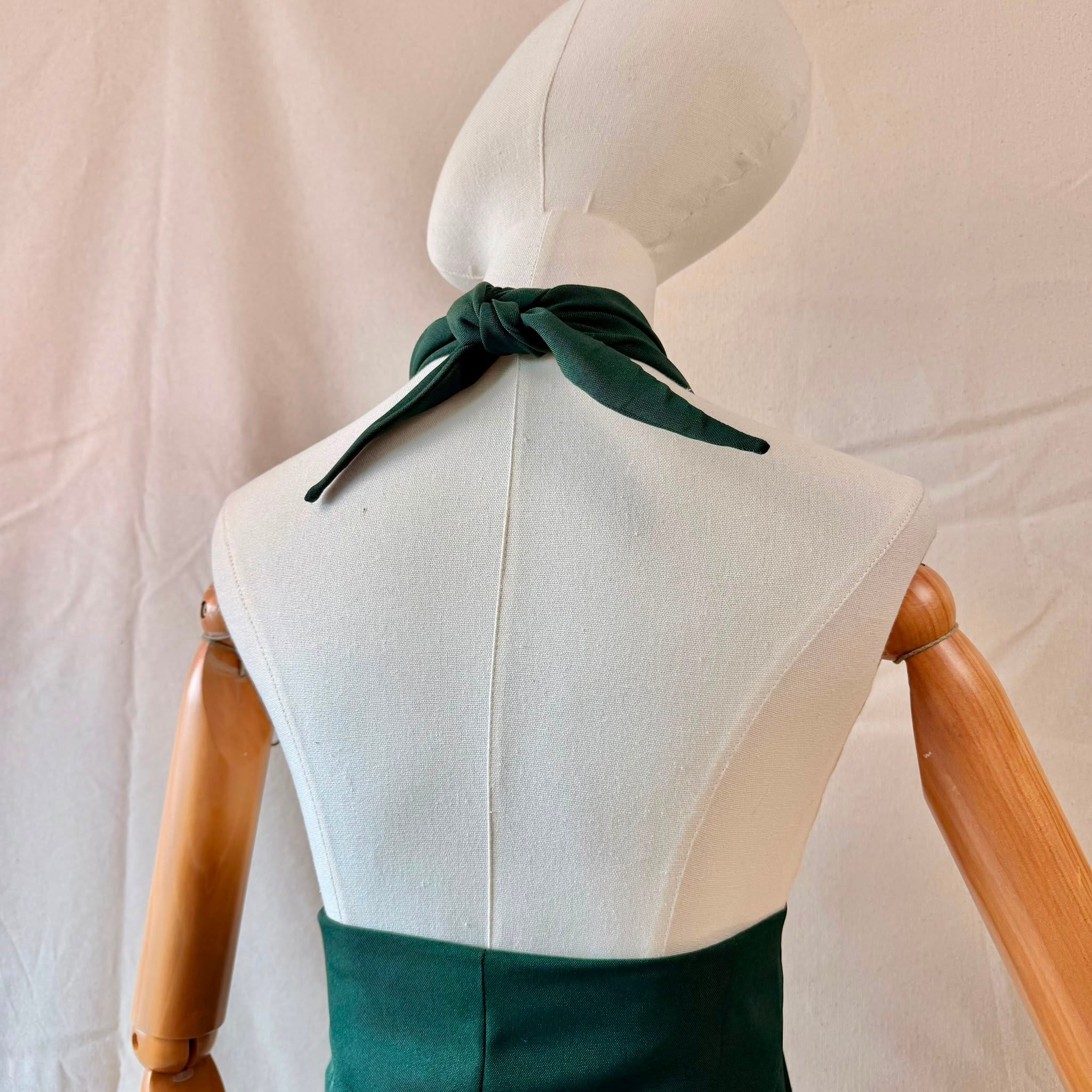 90s Green Deep Neck Jumpsuit — 4