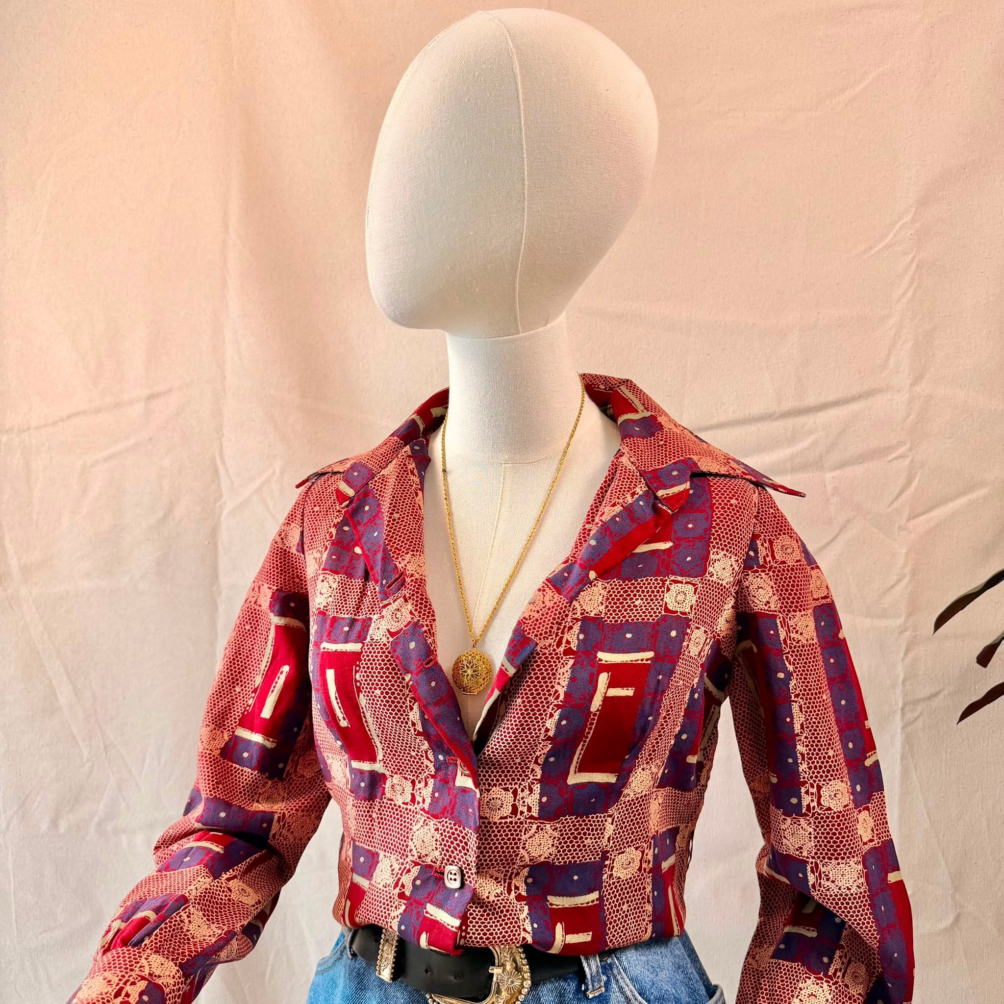 70s Vintage Print Shirt — 5