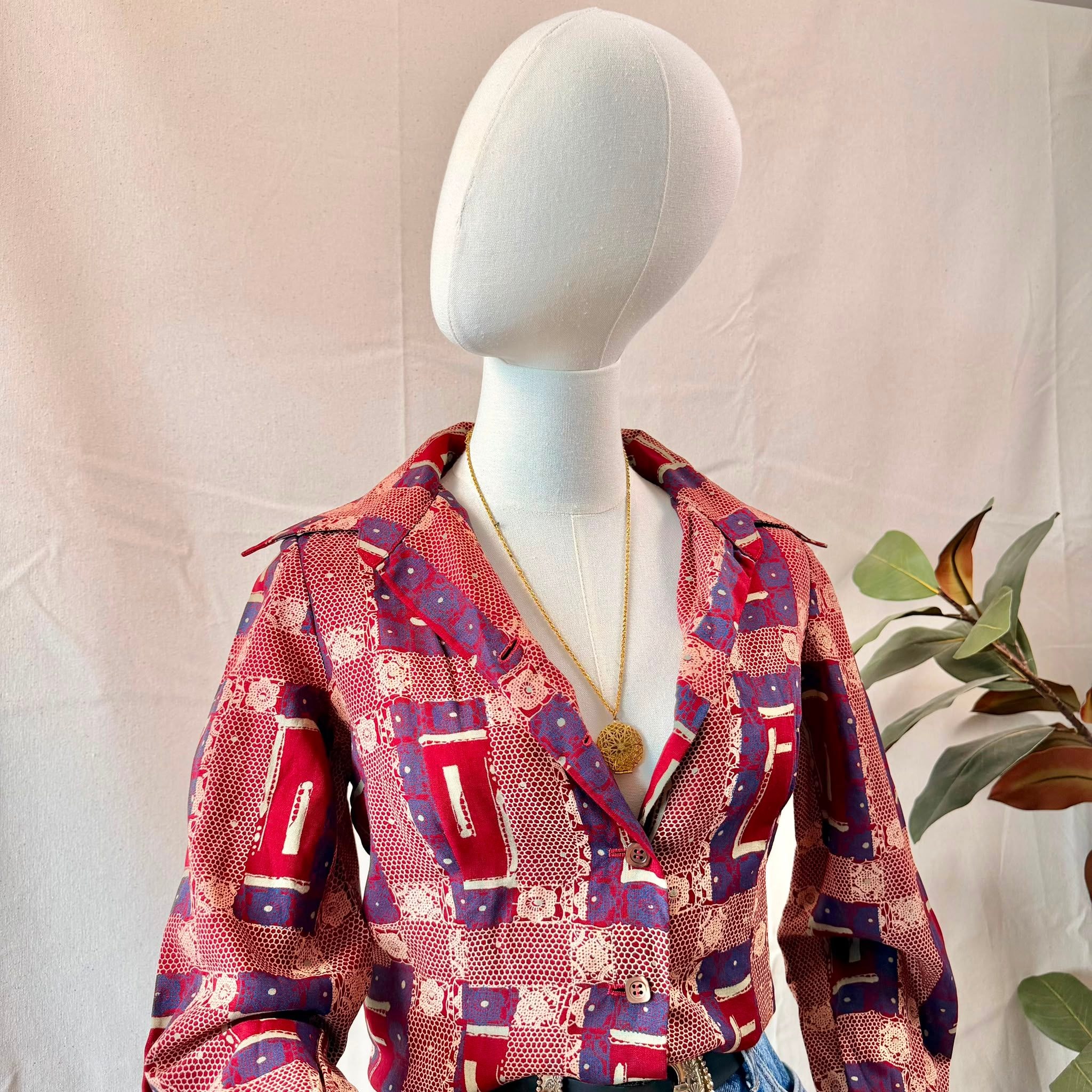 70s Vintage Print Shirt — 6