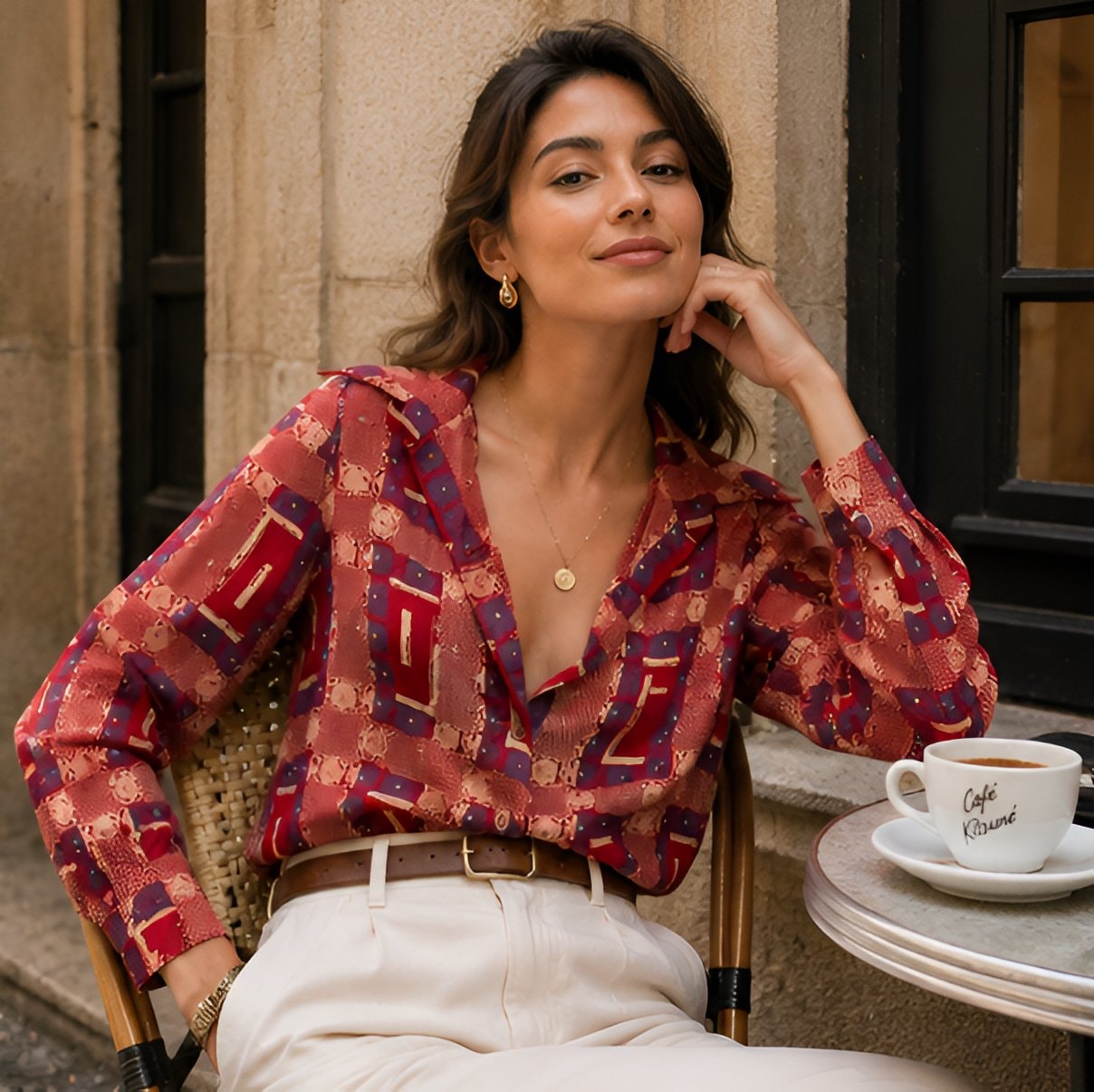 70s Vintage Print Shirt — 10