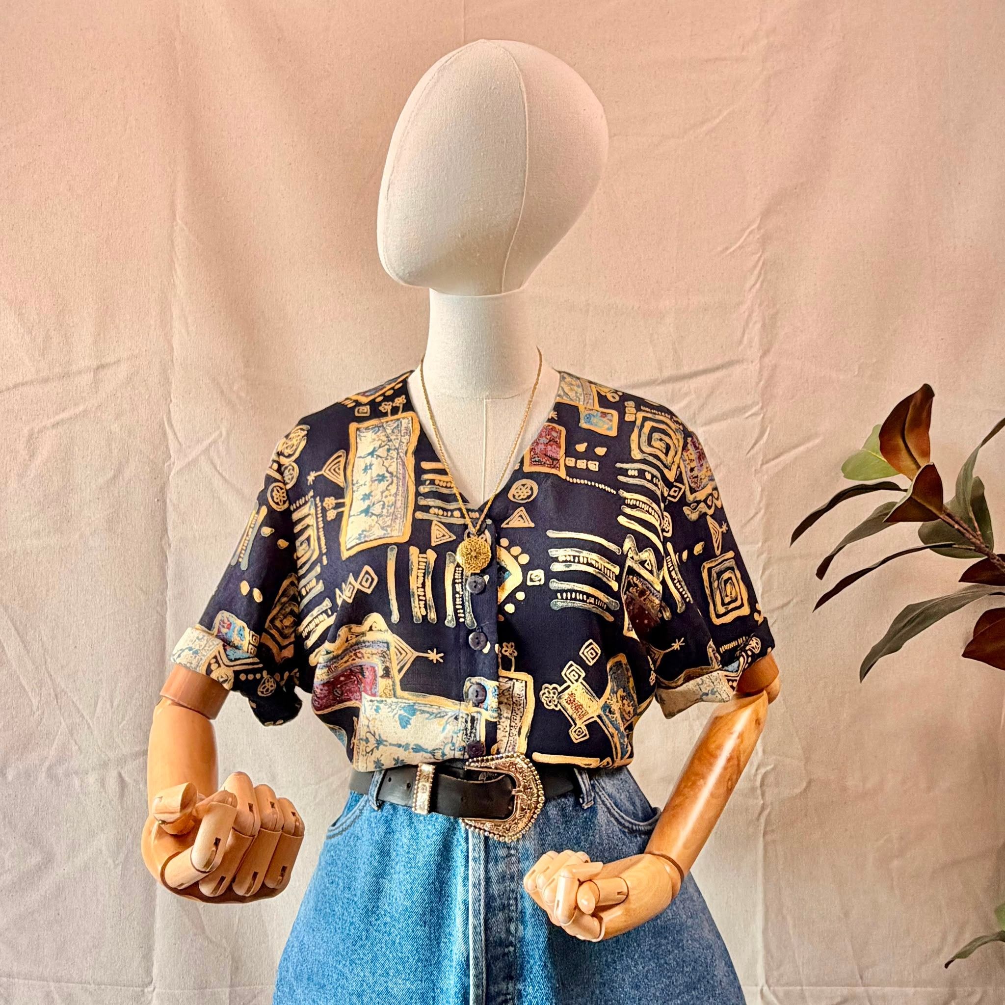 90s Vintage Print Shirt