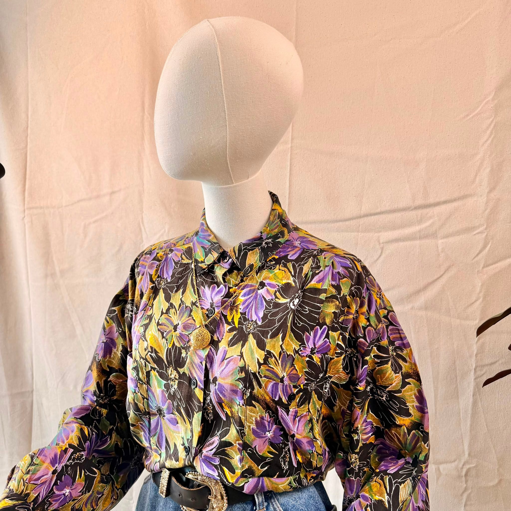 90s Oversized Floral Shirt — 2