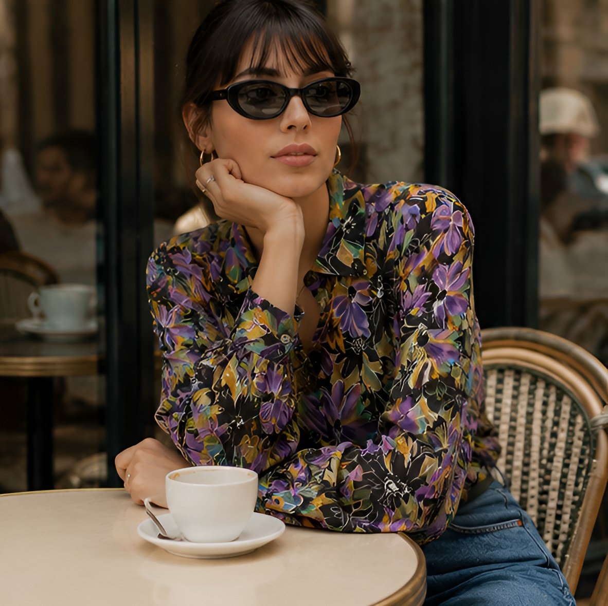 90s Oversized Floral Shirt — 6