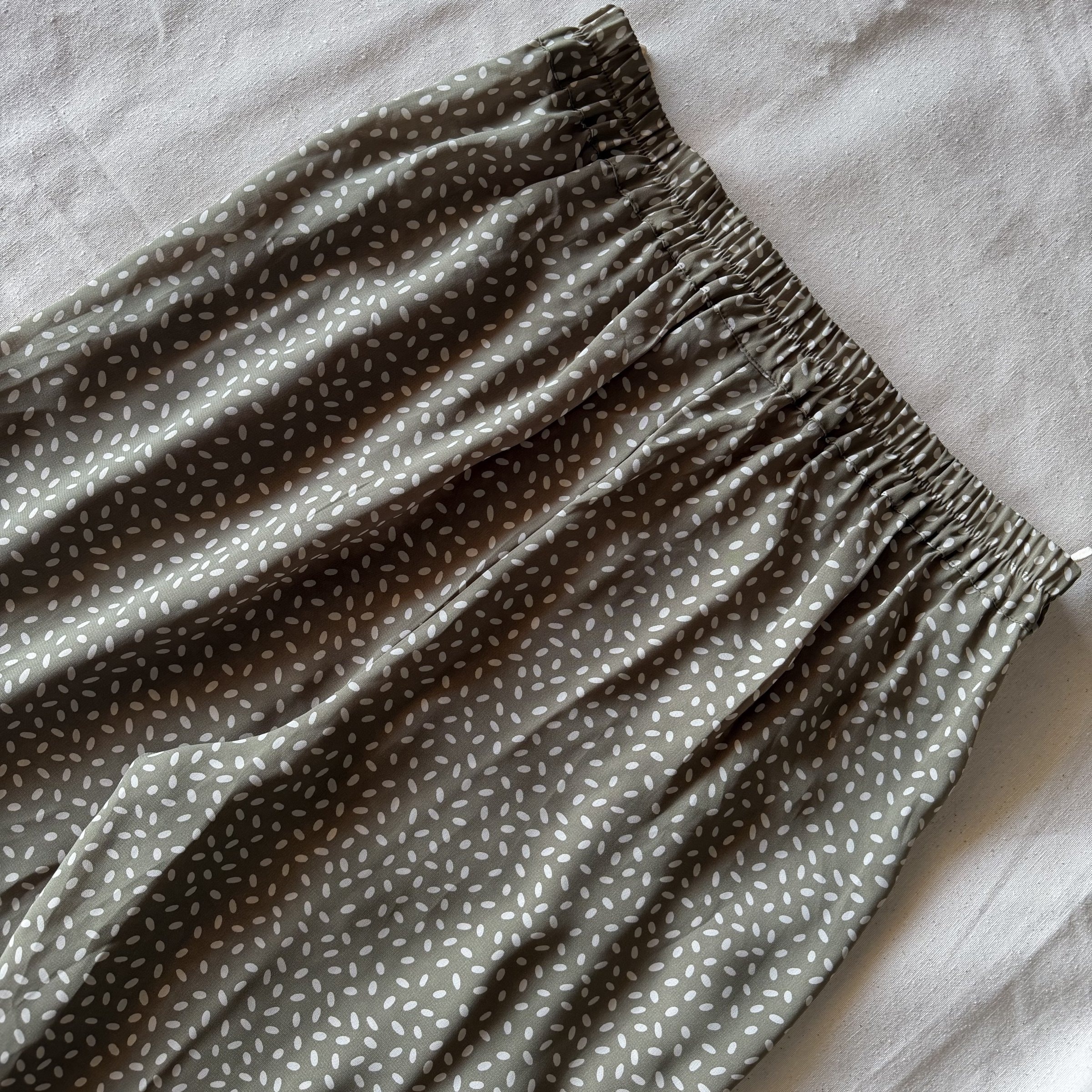 90s Olive Patterned Culottes — 5