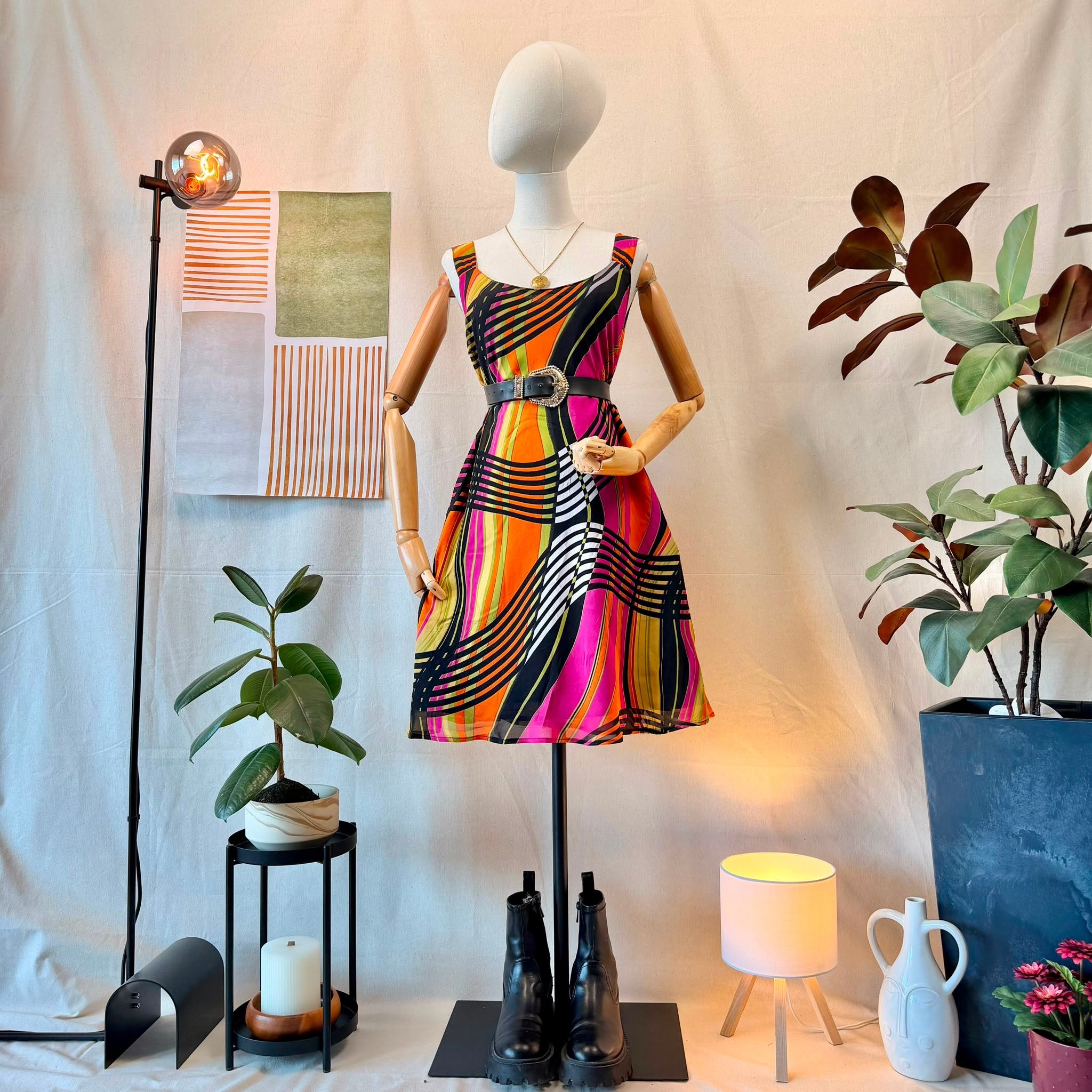 70s Retro Print Dress — 4