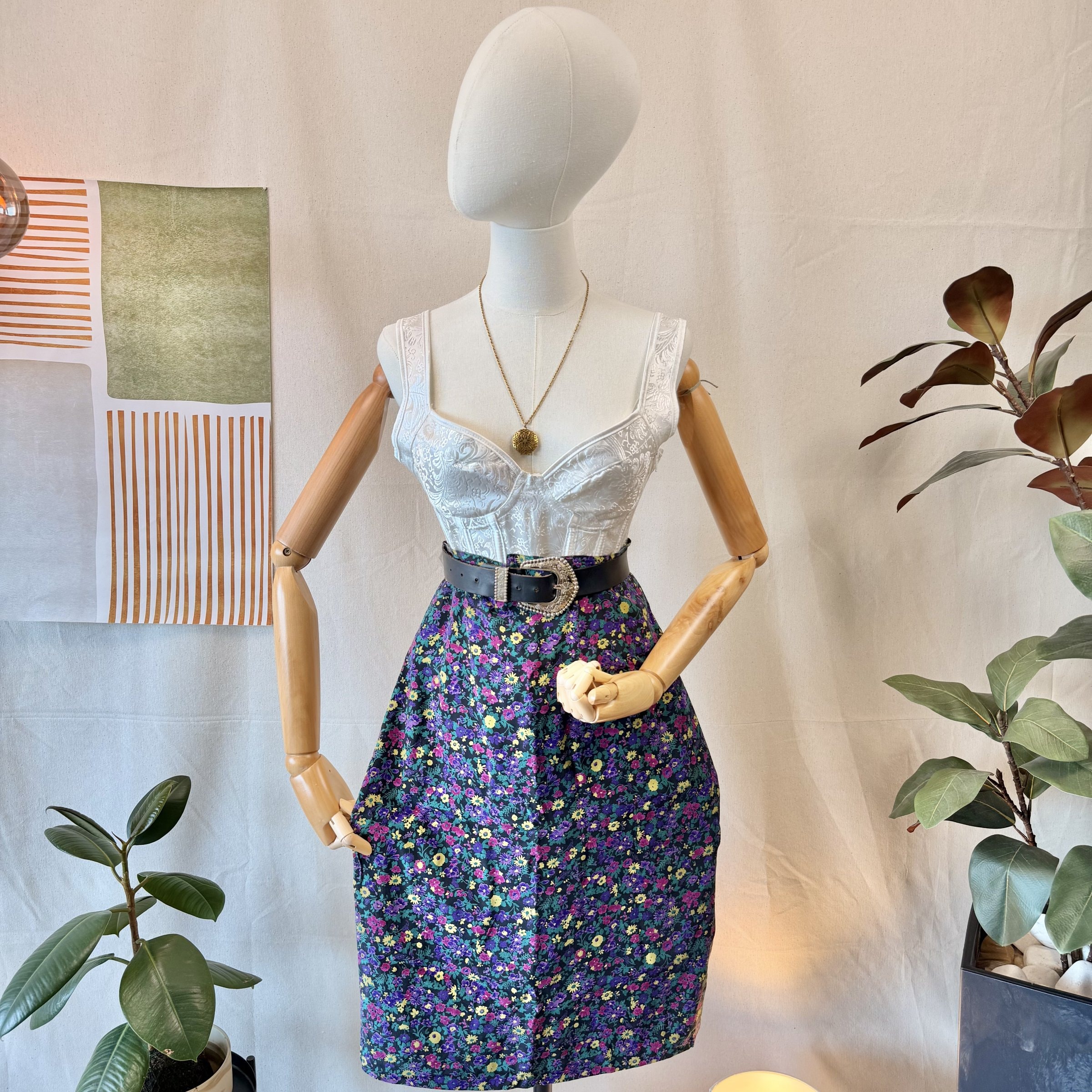 90s Floral Skirt