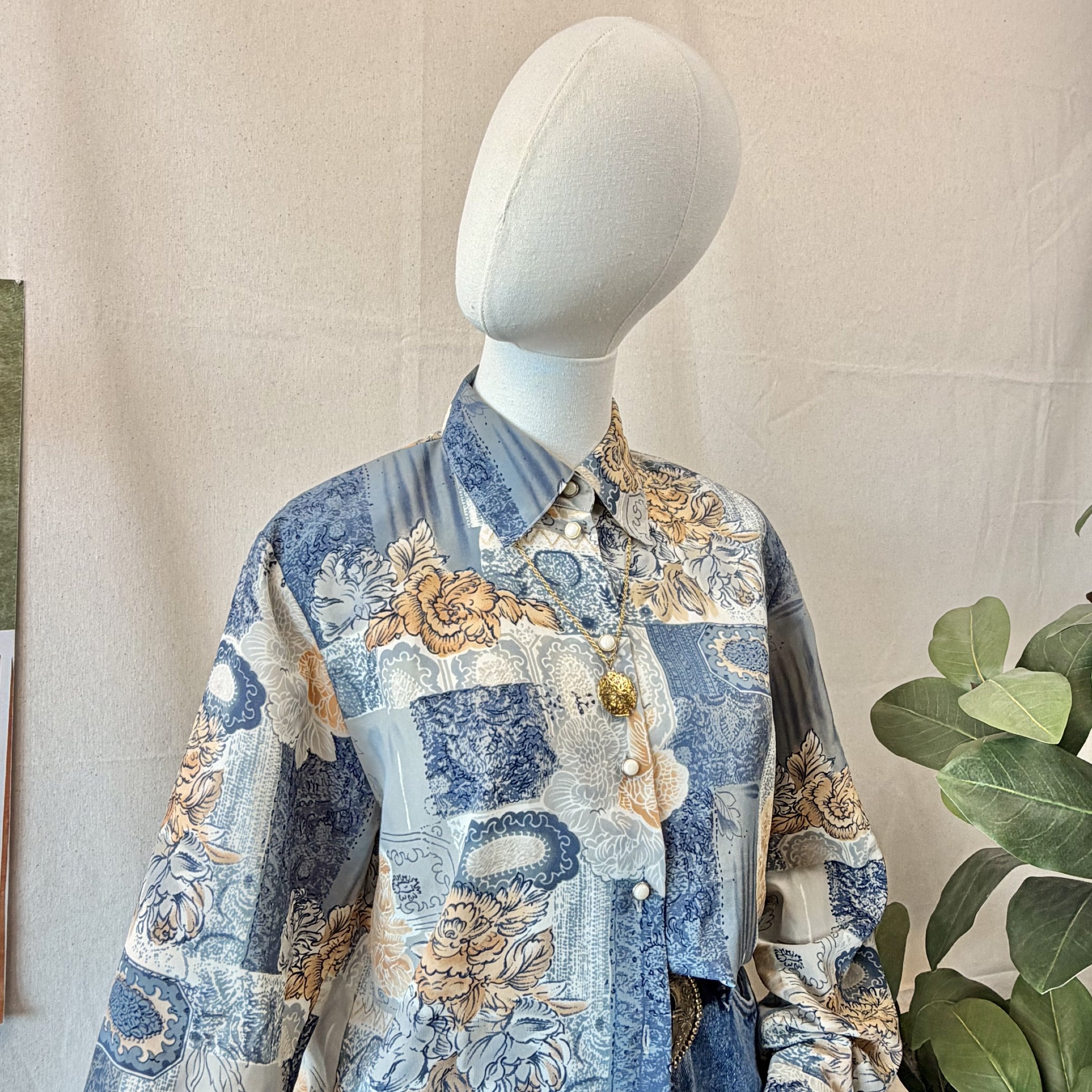 80s Patchwork Long Sleeve Shirt — 3