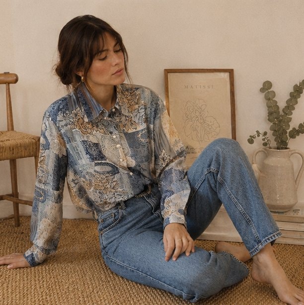 80s Patchwork Long Sleeve Shirt — 9