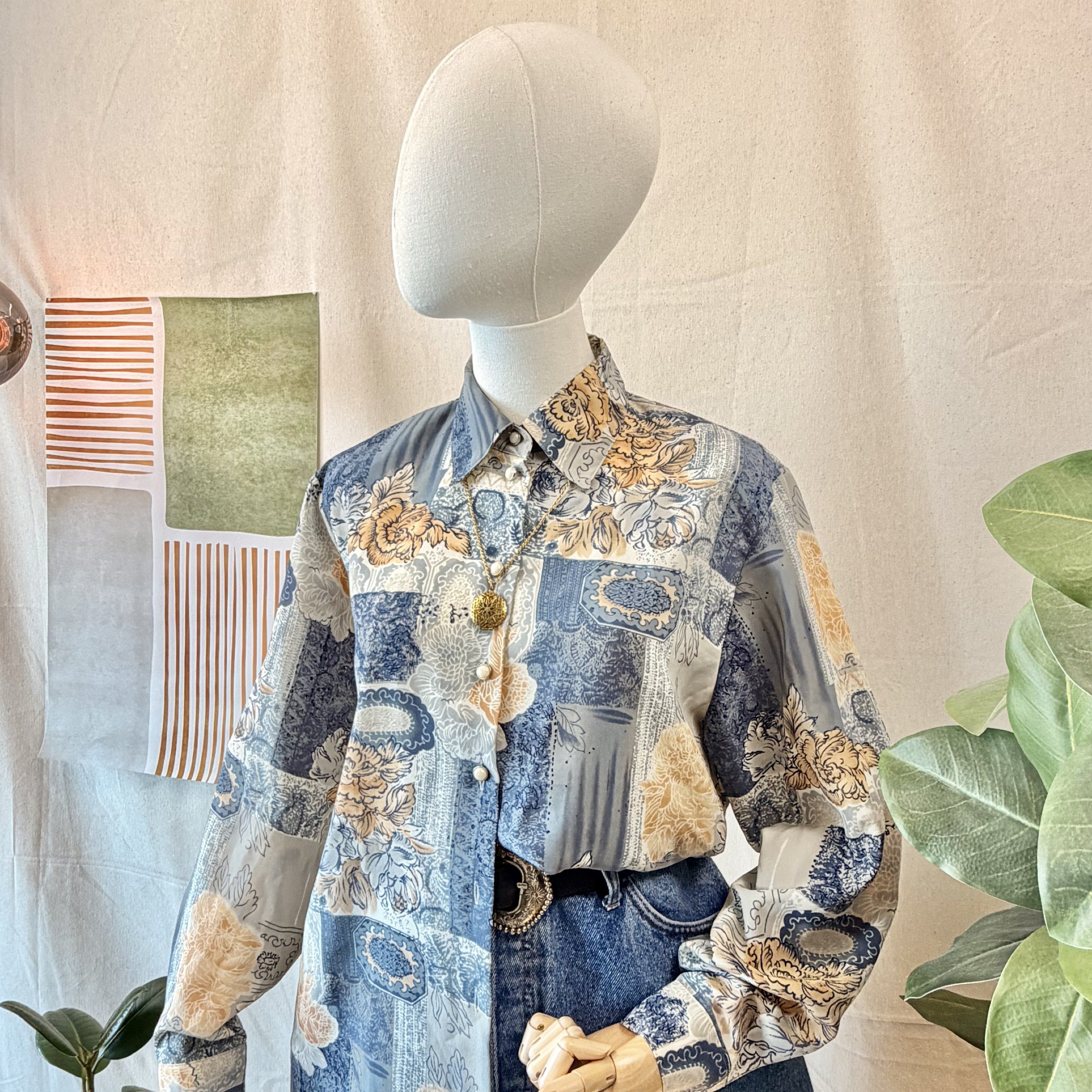 80s Patchwork Long Sleeve Shirt — 2